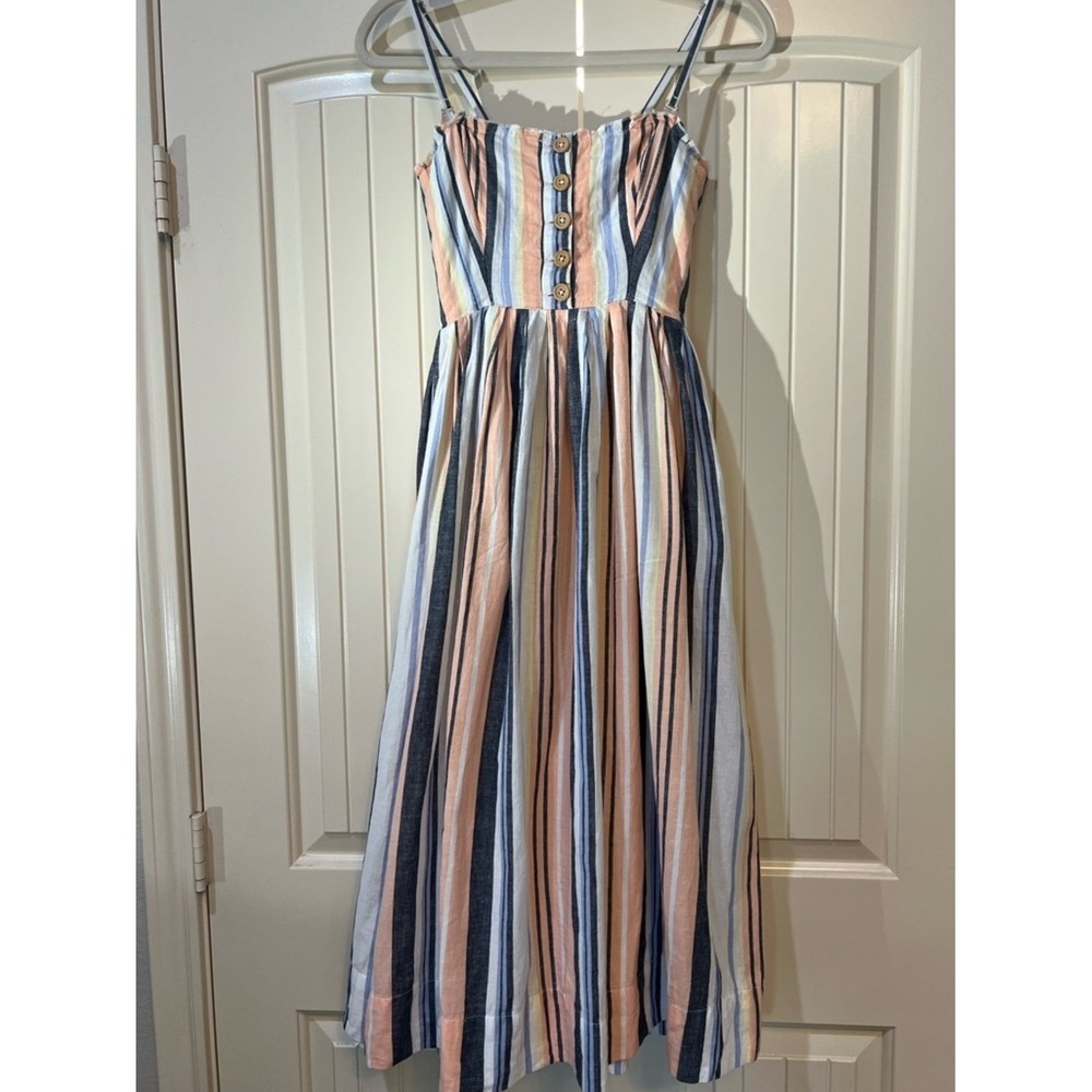 Free People Lilah Pleated Tube Midi Dress XS - Picture 6 of 6